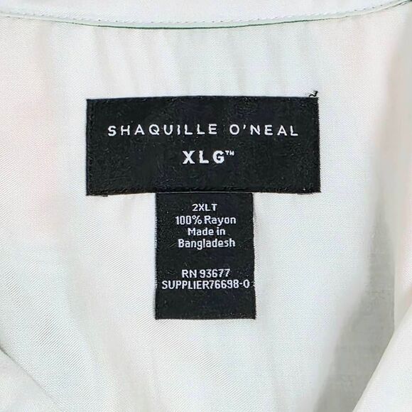 Shaquille O’Neal XLG Colorblock Rayon Shirt 2XLT (NWT) - Picture 5 of 8